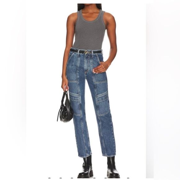 AGOLDE Cooper Cargo in Denim Blue Women's 27 - Picture 1 of 10